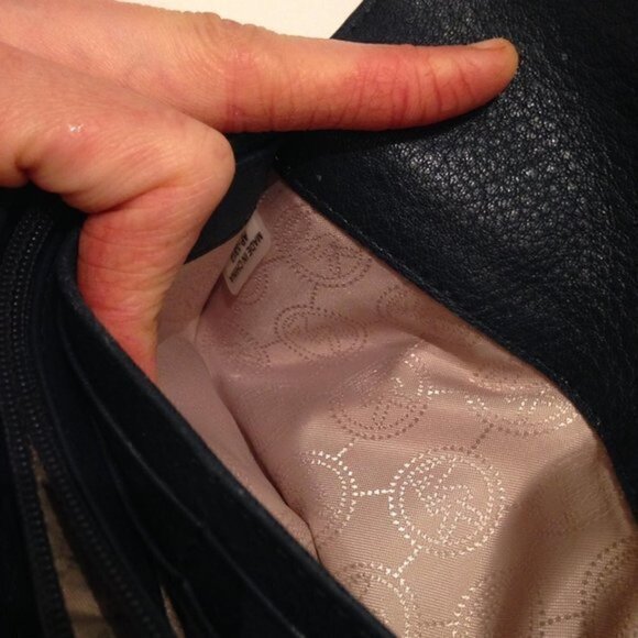 MICHAEL KORS DARK BLUE LEATHER WALLET - Picture 5 of 5